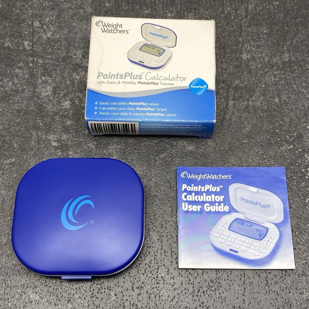 Weight‎ Watchers Points Plus Pocket Calculator Tracker + Manual & Box